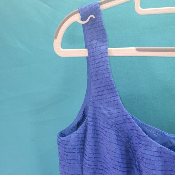 Nine West Womens Sleeveless Textured Blue Dress Size 6 - Picture 5 of 12